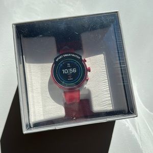 fossil smartwatch - red